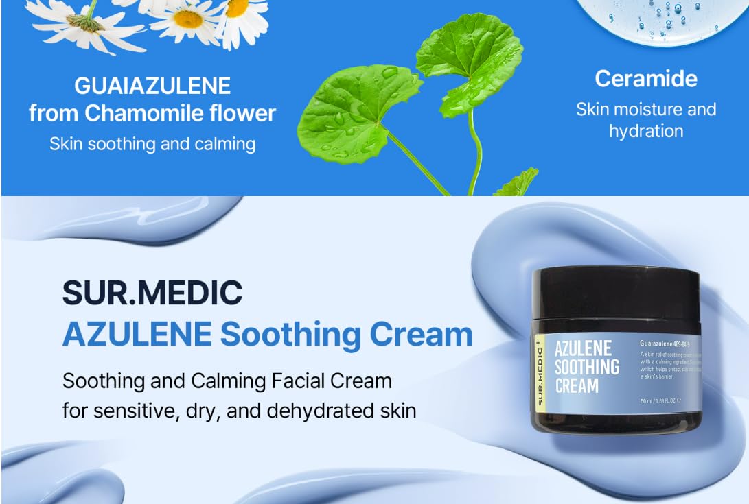 NEOGEN -SUR.MEDIC Azulene Soothing Cream, 50ml, Korean Skin Care